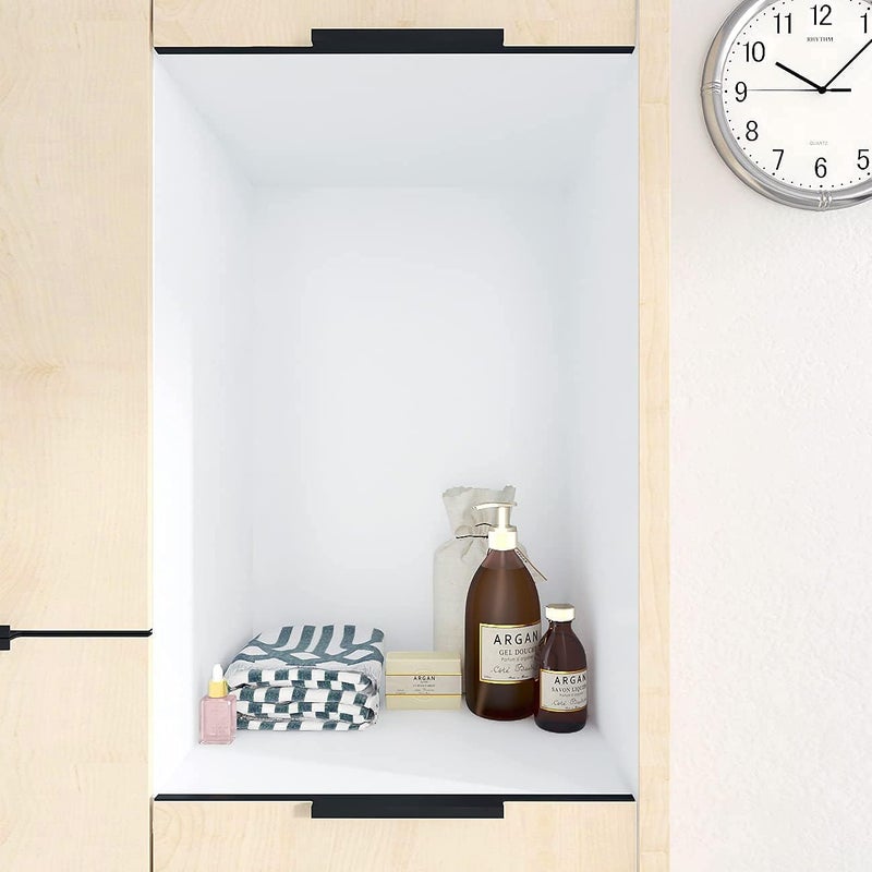 Decotalk 30"x120" White Contact Paper Peel and Stick White Wallpaper Self Adhesive Contact Paper for Cabinets Decorative Matte Wallpaper for Walls Removable Solid Color Wall Vinyl Wrap Thick Film - Image 2